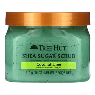 Tree Hut, 乳木果糖磨砂膏，椰子青檸，18 盎司（510克）