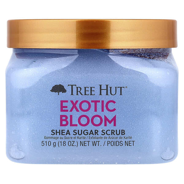 Tree Hut, 시어 슈가 스크럽, 이국적인 블룸, 510g(18oz)