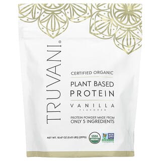 Truvani, Plant Based Protein, pflanzliches Protein, Vanille, 297 g (0,65 lbs.)