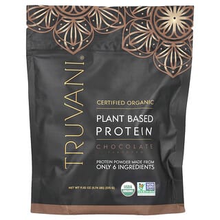 Truvani, Plant Based Protein, pflanzliches Protein, Schokolade, 335 g (0,74 lbs.)