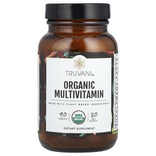 Truvani, Organik Multivitamin, 90 Tablet