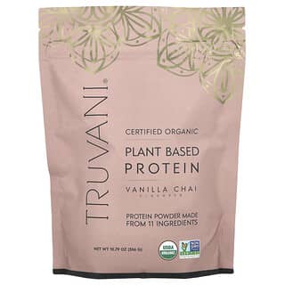 Truvani, Proteína de origen vegetal, Chai de vainilla, 306 g (10,79 oz)