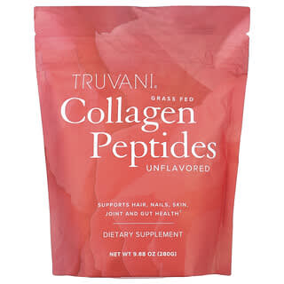 Truvani, Grass Fed Collagen Peptides, Unflavored, Kollagenpeptide von grasgefütterten Kühen, geschmacksneutral, 280 g (9,88 oz.)