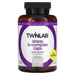 Twinlab, Stress B-Complex, капсулы, 100 капсул