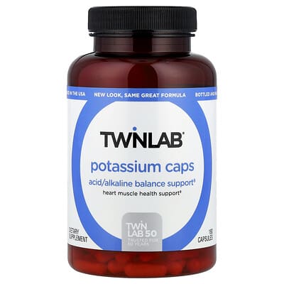 Twinlab, Potassium, 180 Capsules (99 mg per capsule)
