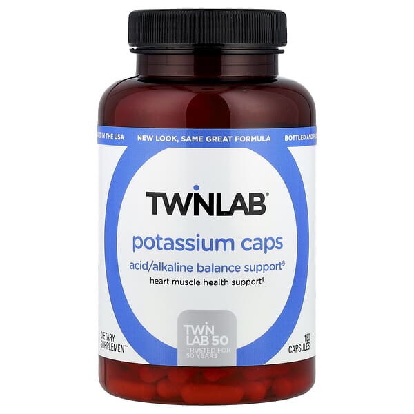Potassium Caps, 180 Capsules (99 mg per Capsule)