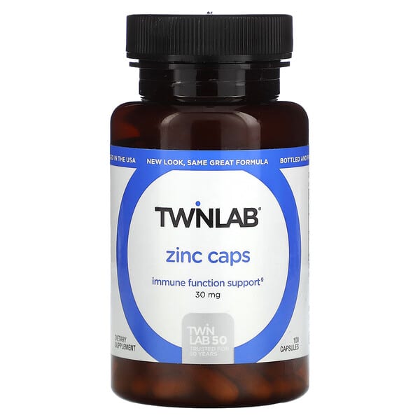 Zinc Caps, 30 mg, 100 Capsules