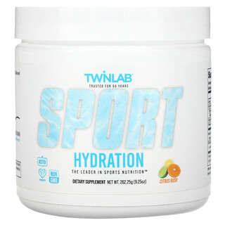 Twinlab, Hidratación deportiva, Citrus Rush`` 262,25 g (9,25 oz)