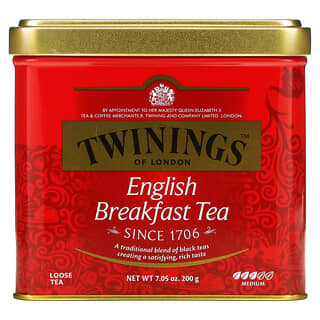 Twinings, 英式早餐散茶，7.05 盎司（200 克）