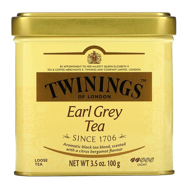 Twinings, Earl Grey, листовой чай, 100 г (3,53 унции)