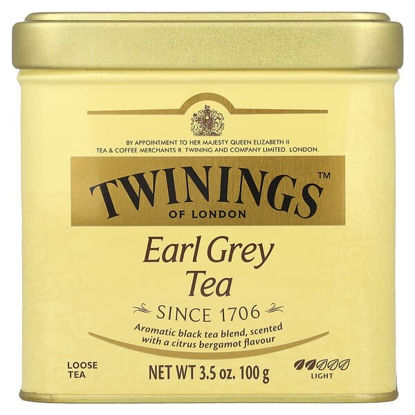 Twinings, Earl Grey Loose Tea, Light, 3.5 oz (100 g)