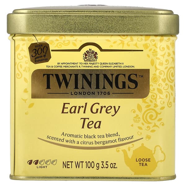 Twinings, 格雷伯爵散裝茶，3.5 盎司（100 克）