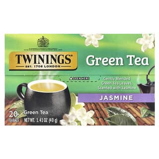 توينينغس‏, شاي أخضر ، ياسمين ، 20 كيس شاي ، 1.41 أونصة (40 جم)