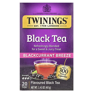 Twinings, Flavored Black Tea, Blackcurrant Breeze, 20 Tea Bags, 1.41 oz (40 g)