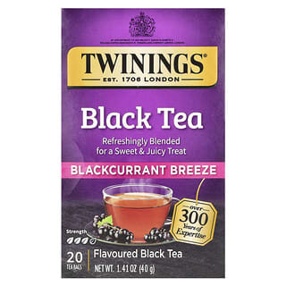 Twinings, Flavored Black Tea, Blackcurrant Breeze, 20 Tea Bags, 1.41 oz (40 g)