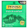 Чистый черный чай, ирландский завтрак, 50 чайных пакетиков, 100 г (3,53 унции)