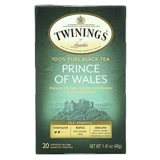 Twinings, 威爾士王子茶，20茶袋，1.41盎司（40克）