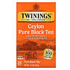 Té negro puro de Ceilán, 20 bolsitas de té, 40 g (1,41 oz)