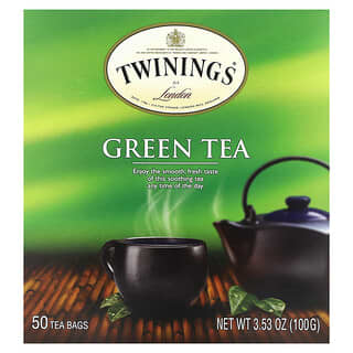 Twinings, Green Tea, 50 Tea Bags, 3.53 oz (100 g)