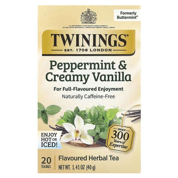 Twinings, 草本茶，酪乳，無咖啡萃取，20 獨立茶包，1.41 盎司（40 克）