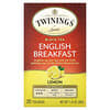 Twinings, English Breakfast Black Tea, Lemon, 20 Tea Bags 1.41 oz (40 g)