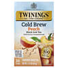 Twinings, 냉차 아이스티, 홍차, 복숭아, 무가당, 티백 20개, 40g(1.41oz)