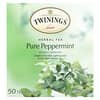 Herbal Tea, Pure Peppermint, Caffeine Free, 50 Tea Bags, 3.53 oz (100 g)