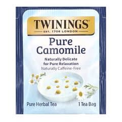 Twinings, 草本茶，純淨香甯甘菊茶，不含咖啡萃取，50茶包裝，2.65盎司（75克）