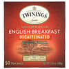 English Breakfast, Black Tea, Decaffeinated,  50 Tea Bags, 3.53 oz (100 g)