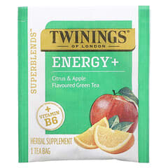 Twinings, Superblends, Energie mit Vitamin B6, Zitrus- und Apfelgrüntee, 16 Teebeutel, 29 g (1,02 oz.)