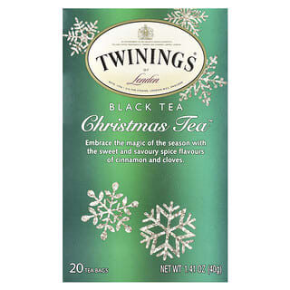 Twinings, Tè nero, Tè di Natale, 20 bustine di tè, 40 g