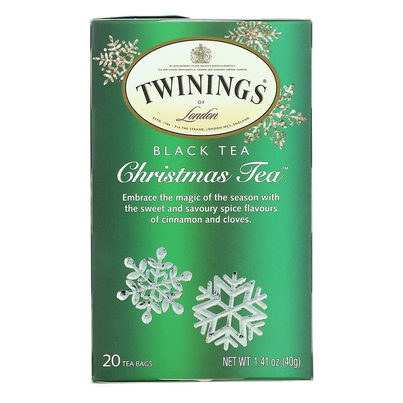 Christmas Tea, черный чай, 20 чайных пакетиков, 40 г (1,41 унции)