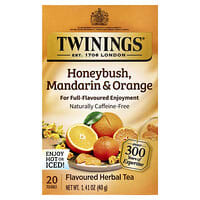 Flavored Herbal Tea, Honeybush, Mandarin & Orange, Caffeine Free