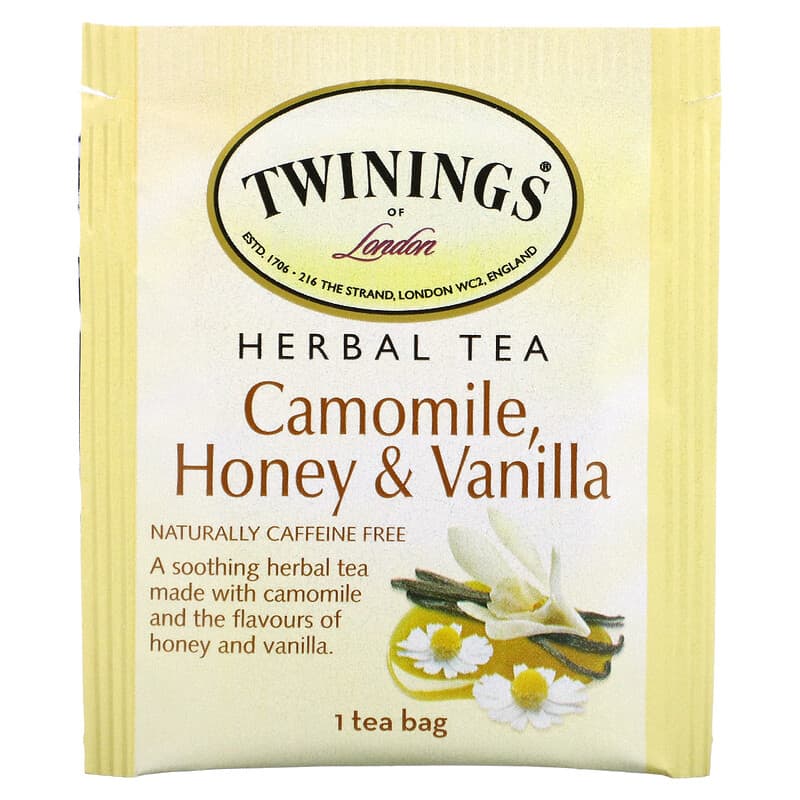 Twinings - Thé saveur vanille miel 20 sachets - Supermarchés Match