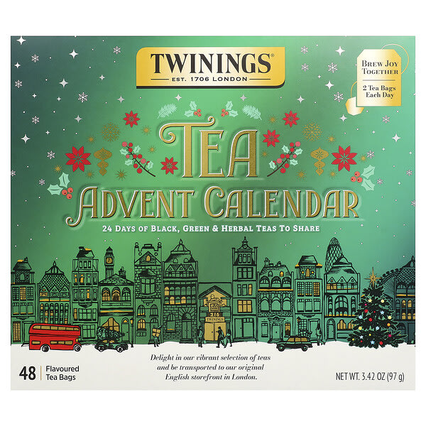 Twinings, Tea Advent Calendar，48 茶包，3.42 盎司（97 克）