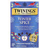 Twinings, Tisane aromatisée, Épices d'hiver, Sans caféine, 20 sachets de thé, 40 g
