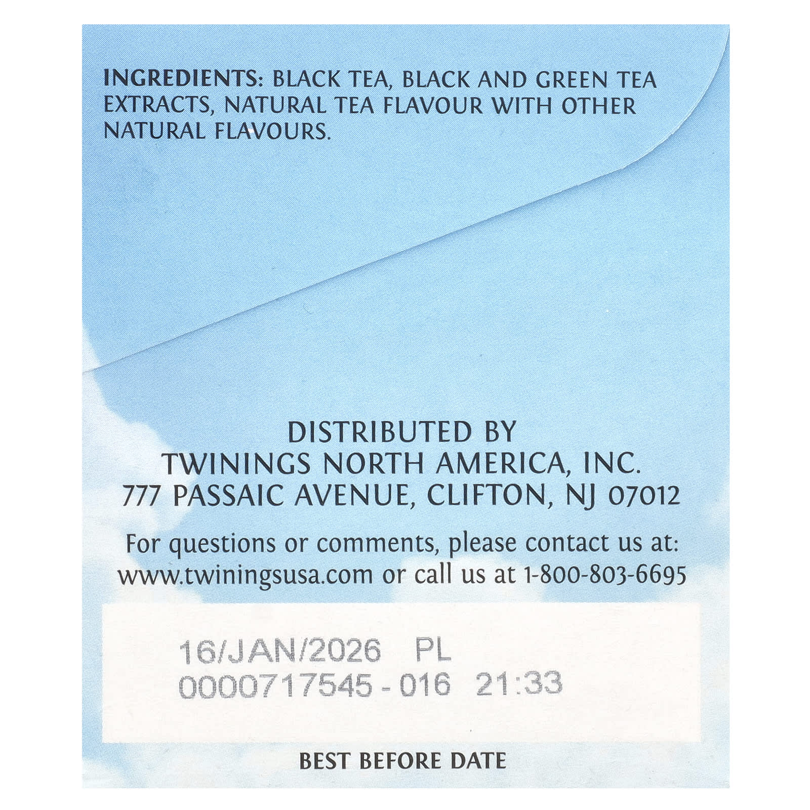 Twinings, Cold Brewed Iced Tea, Unsweetened Black Tea, English Classic