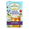 Twinings, Cold Brewed Iced Tea, Unsweetened Flavoured Black Tea, Mixed Berries, 20 Tea Bags, 1.41 oz (40 g)