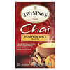 Chai Black Tea, Pumpkin Spice, 20 Tea Bags, 1.41 oz (40 g)