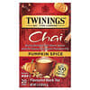 Twinings, Thé noir aromatisé, Chai, Pumpkin spice, 20 sachets de thé, 40 g
