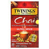 Chá Preto com Sabor, Chai, Ultra Spice, 20 Saquinhos de Chá, 40 g (1,41 oz)
