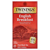 Pure Black Tea, English Breakfast, 25 Tea Bags, 1.76 oz (50 g)