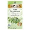 Pure Herbal Tea, Pure Peppermint, Caffeine Free, 25 Tea Bags, 1.76 oz (50 g)
