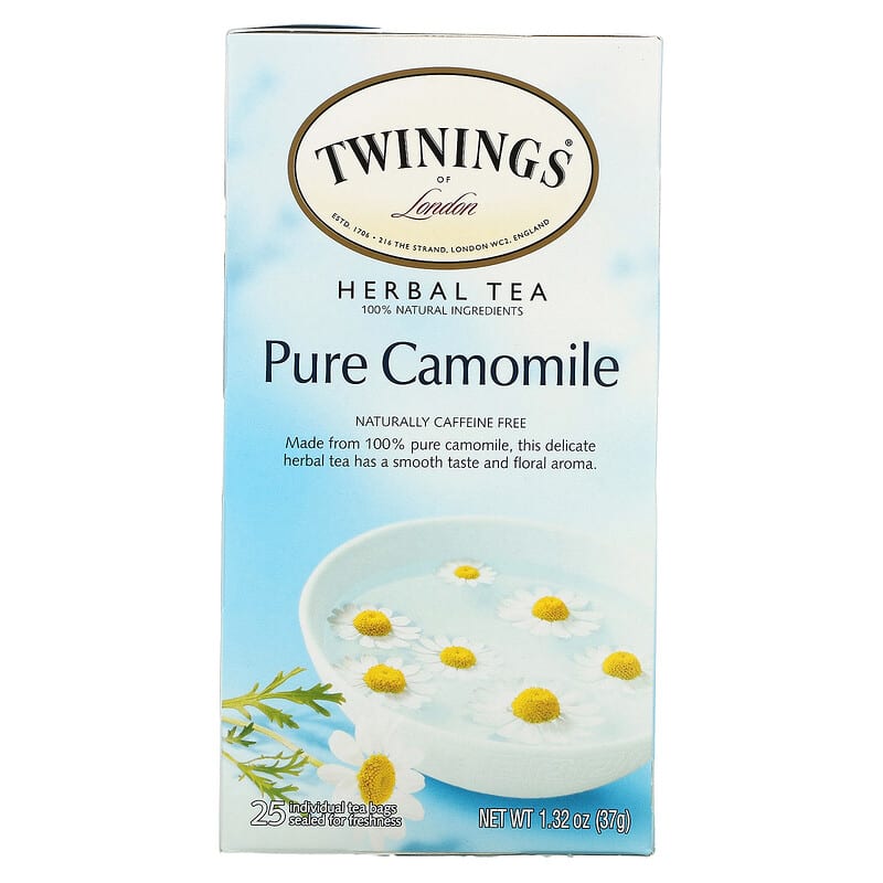 Tisane, Camomille pure, Sans caféine, 50 sachets de thé, 75 g