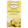 Herbal Tea, Lemon & Ginger, Caffeine Free, 25 Tea Bags, 1.32 oz (37.5 g)