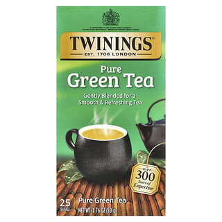 توينينغس‏, شاي أخضر نقي ، 25 كيس شاي ، 1.76 أونصة (50 جم)