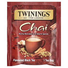 フレーバーブラックティー、チャイ、ティーバッグ25袋、50g（1.76オンス）