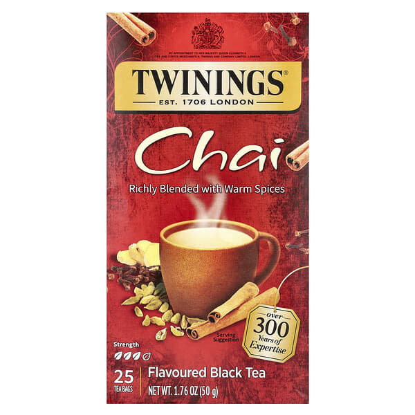 Twinings, 印度茶，25 茶包，1.76 盎司（50 克）