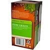 100% Organic Green Tea, Pure Green, 20 Tea Bags, 1.27 oz (36 g)