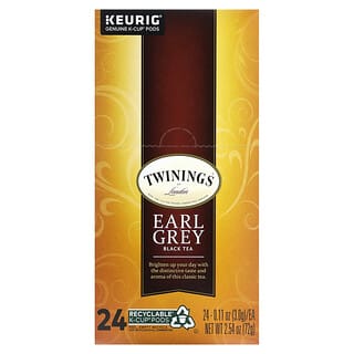Twinings, Earl Grey Black Tea, 24 K-Cups, 0.11 oz (3 g) Each